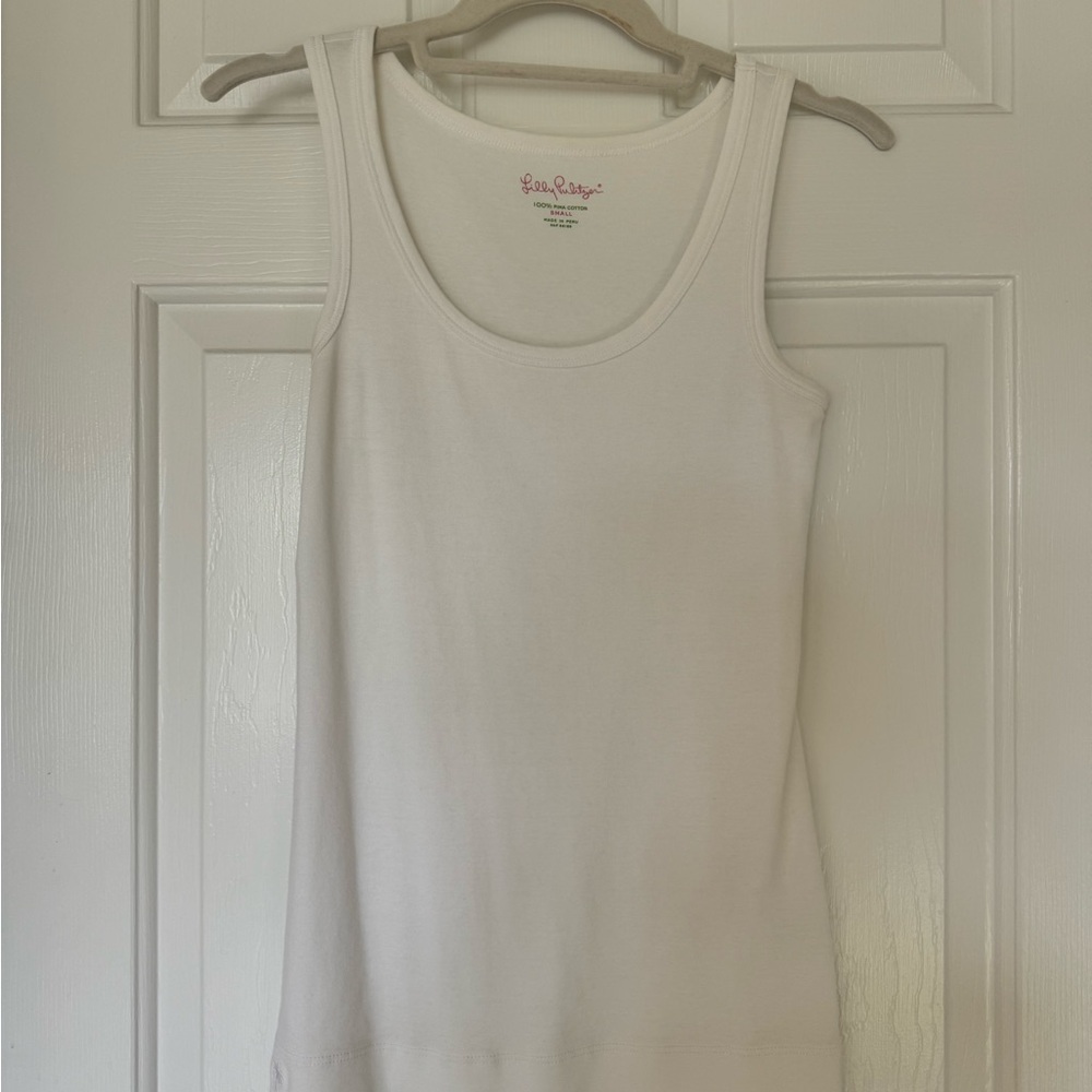 Lilly Pulitzer white tank top